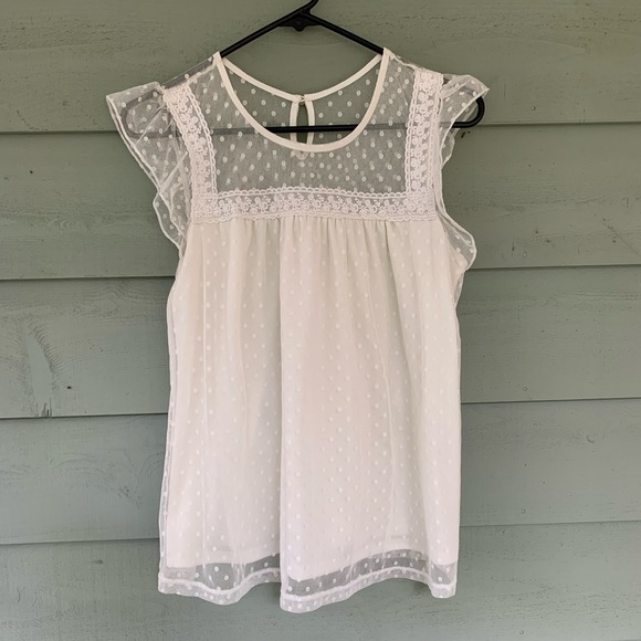 No Boundaries Tops Cream Lace Blouse Poshmark
